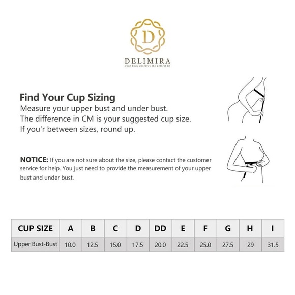 DELIMIRA Women's Full Coverage Front Closure Back Support Beige 38C - Picture 7 of 13